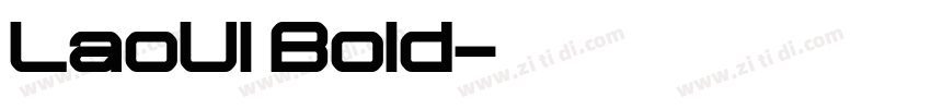 LaoUI Bold字体转换